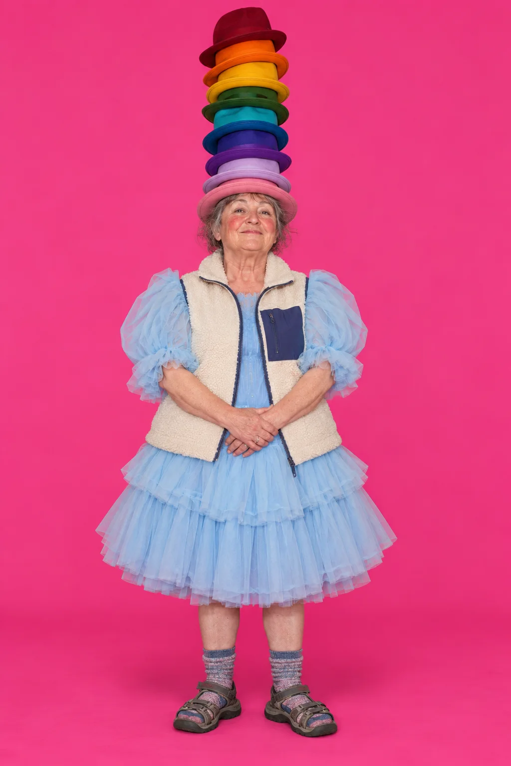 The hats, its whole figure
