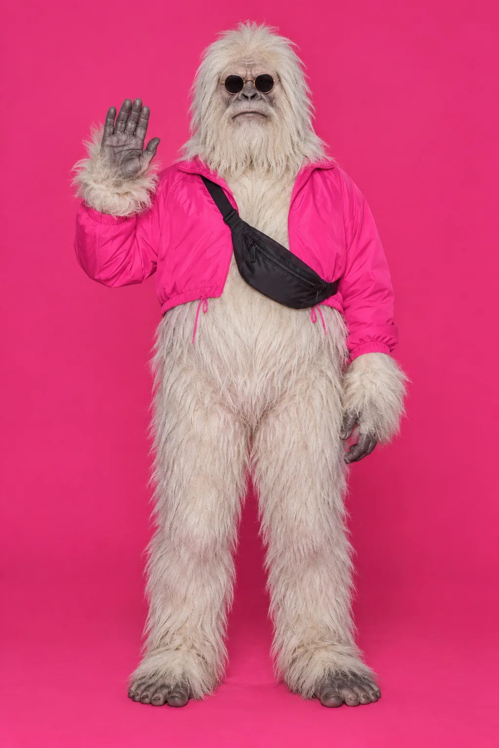 The yeti, its whole figure