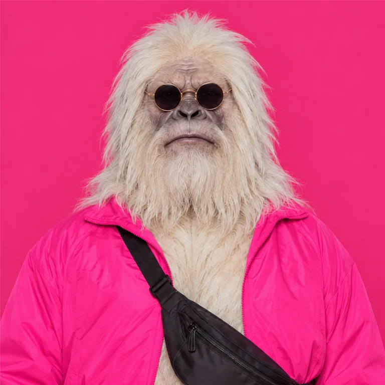 The yeti, its face